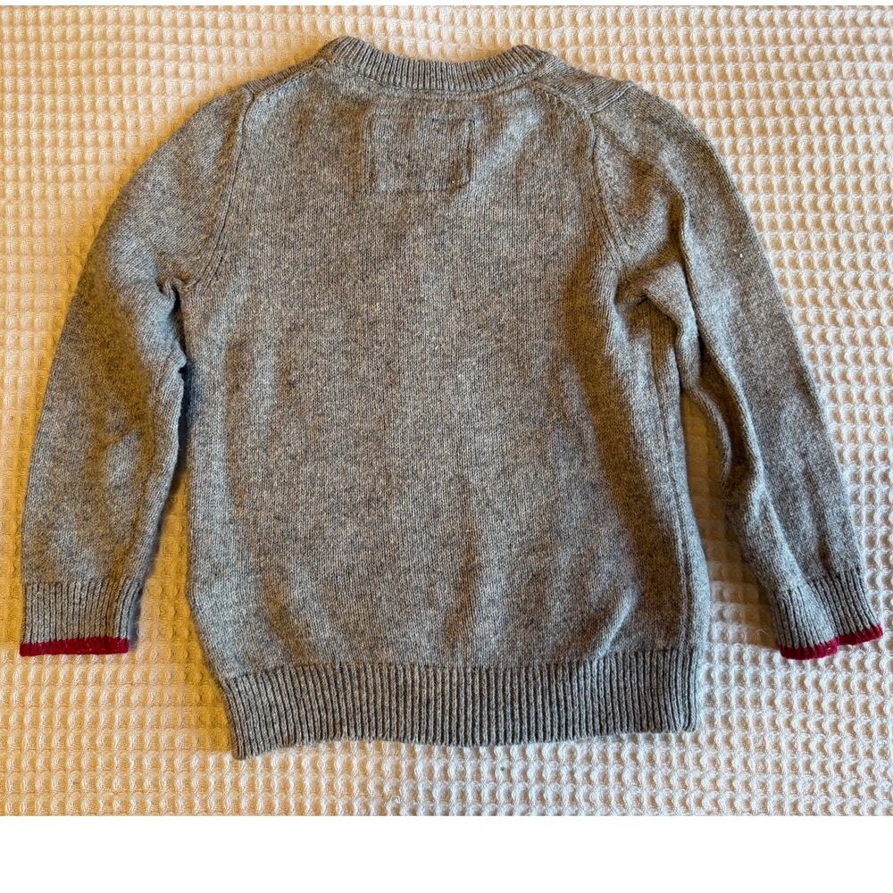 Mini Boden Kidcore Children's Gray Snowman Holiday Sweater 2-3 Years - Picture 2 of 10